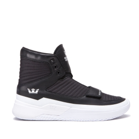 Supra Mens THEORY Black/White/white Trainers | CA-51806